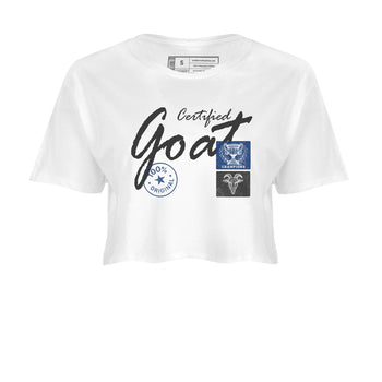 Sneaker match tees – Sneaker Tees To Match Air Jordan 9 Flint Grey Shoes – Certified Goat Crop T-Shirt White 2
