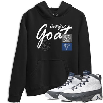 Sneaker match tees – Sneaker Tees To Match Air Jordan 9 Flint Grey Shoes – Certified Goat Tee Black 1