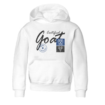 Sneaker match tees – Sneaker Tees To Match Air Jordan 9 Flint Grey Shoes – Certified Goat Kids T-Shirt White 2