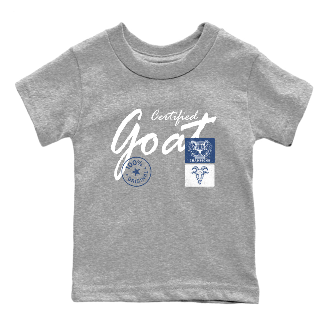 Sneaker match tees – Sneaker Tees To Match Air Jordan 9 Flint Grey Shoes – Certified Goat Kids T-Shirt Heather Grey 2
