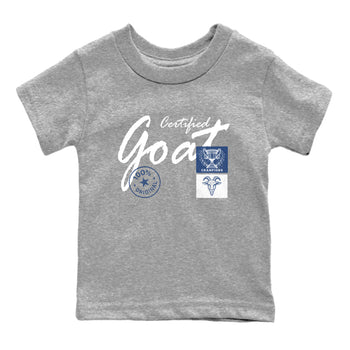 Sneaker match tees – Sneaker Tees To Match Air Jordan 9 Flint Grey Shoes – Certified Goat Kids T-Shirt Heather Grey 2