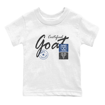 Sneaker match tees – Sneaker Tees To Match Air Jordan 9 Flint Grey Shoes – Certified Goat Kids T-Shirt White 2