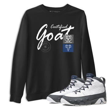 Sneaker match tees – Sneaker Tees To Match Air Jordan 9 Flint Grey Shoes – Certified Goat Tee Black 1