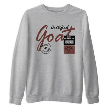 Sneaker match tees – Sneaker Tees To Match Dunk Low Football Shoes – Certified Goat Tee Heather Grey 2