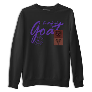 Sneaker match tees – Sneaker Threads To Match Dunk Low Persian Violet Shoes – Certified Goat Tee Black 2