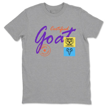 Sneaker Threads – Sneaker Tees To Match New Balance 9060 Prism Purple – Certified Goat Graphic Tee Heather Grey 2. Perfect for Jordan releases 2025 colorways.