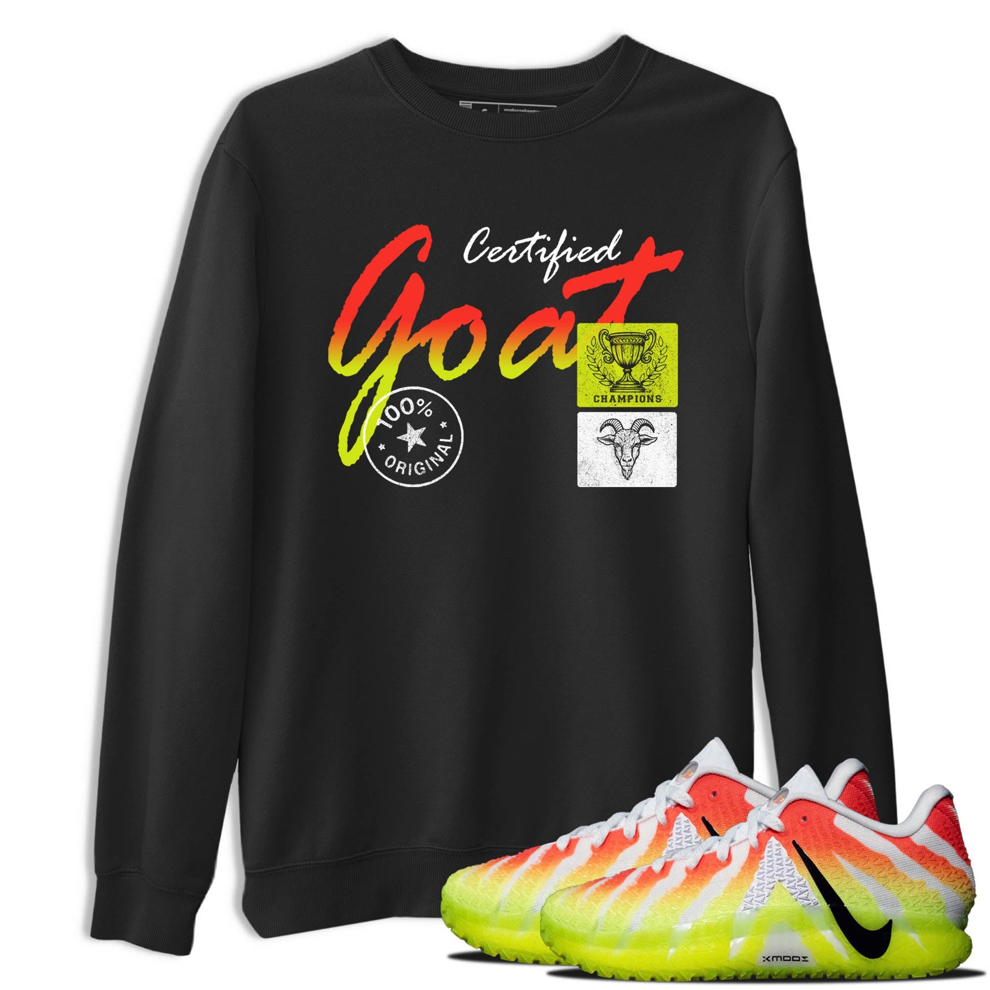 Sneaker Threads – Sneaker Tees To Match Nike JA 3 Under The Christmas Tree – Certified Goat Graphic Tee Black 1. Perfect for Jordan releases 2025 colorways. Perfect for Ja Morant sneaker releases and Christmas 2025 colorways.