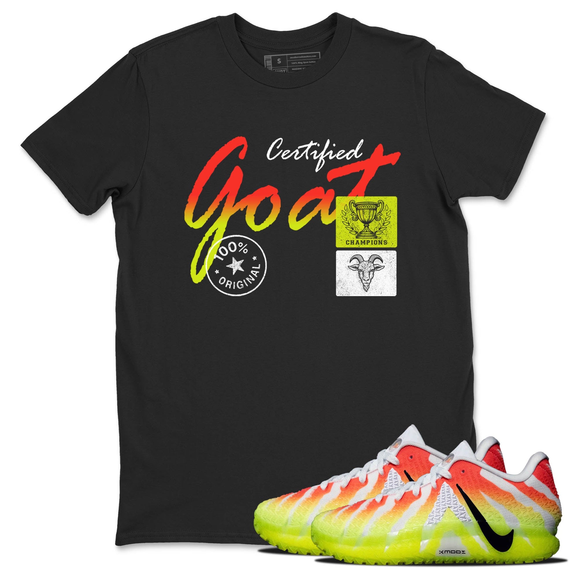 Sneaker Threads – Sneaker Tees To Match Nike JA 3 Under The Christmas Tree – Certified Goat Graphic Tee Black 1. Perfect for Jordan releases 2025 colorways. Perfect for Ja Morant sneaker releases and Christmas 2025 colorways.