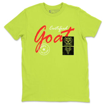 Sneaker Threads – Sneaker Tees To Match Nike JA 3 Under The Christmas Tree – Certified Goat Graphic Tee Safety Green 2. Perfect for Jordan releases 2025 colorways. Perfect for Ja Morant sneaker releases and Christmas 2025 colorways.