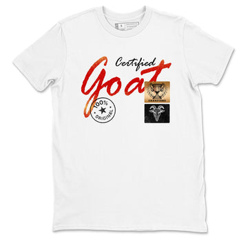 Sneaker match tees – Sneaker Tees To Match Nike KB 9 China Kobe 9 Low Proto EM University Red and Metallic Gold Shoes – Certified Goat Tee White 2
