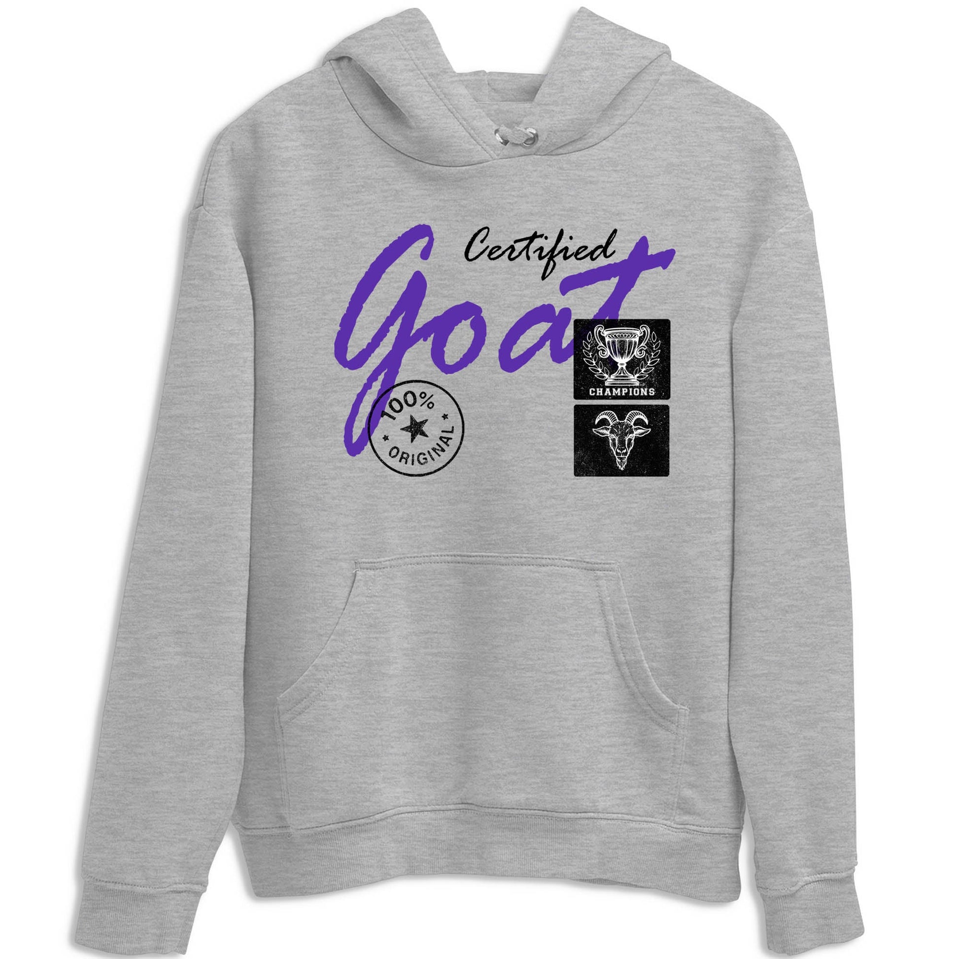 Sneaker Threads – Sneaker Tees To Match Nike KB 9 Hyper Grape – Certified Goat Graphic Tee Heather Grey 2. Perfect for Jordan releases 2025 colorways. Perfect for purple basketball sneaker releases and legacy-inspired colorways for 2025 hoopers.