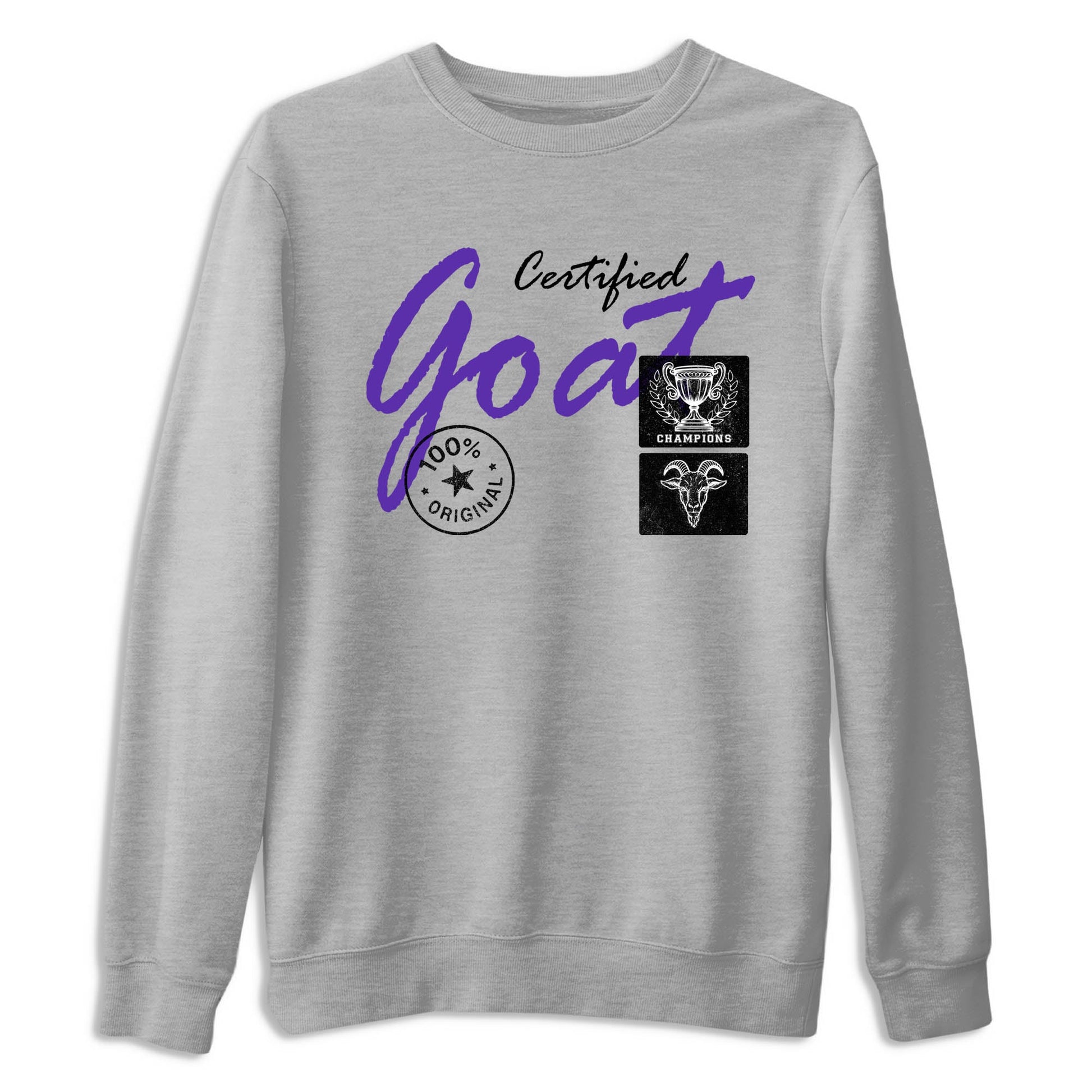 Sneaker Threads – Sneaker Tees To Match Nike KB 9 Hyper Grape – Certified Goat Graphic Tee Heather Grey 2. Perfect for Jordan releases 2025 colorways. Perfect for purple basketball sneaker releases and legacy-inspired colorways for 2025 hoopers.