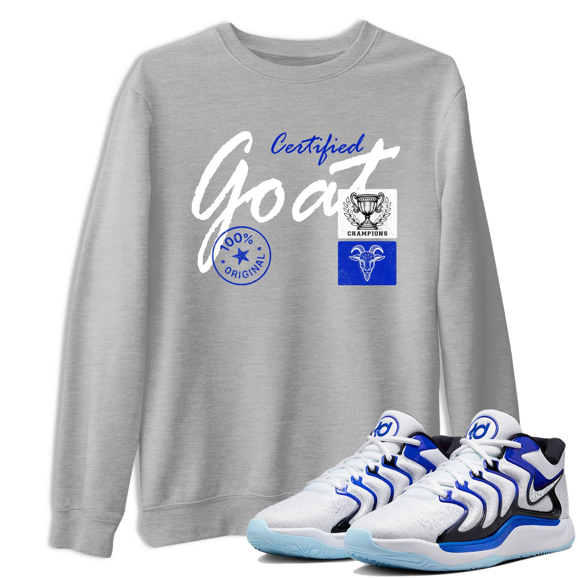 Sneaker Threads – Sneaker Tees To Match Nike KD 17 Penny – Certified Goat Graphic Tee Heather Grey 1. Perfect for Jordan releases 2025 colorways. Perfect for Kevin Durant basketball sneaker releases and retro Penny-inspired 2025 colorways.