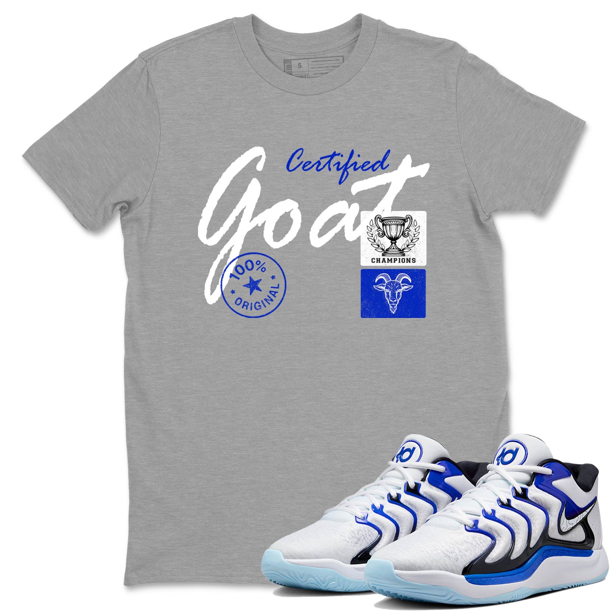 Sneaker Threads – Sneaker Tees To Match Nike KD 17 Penny – Certified Goat Graphic Tee Heather Grey 1. Perfect for Jordan releases 2025 colorways. Perfect for Kevin Durant basketball sneaker releases and retro Penny-inspired 2025 colorways.
