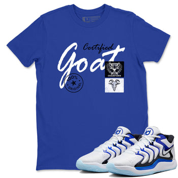 Sneaker Threads – Sneaker Tees To Match Nike KD 17 Penny – Certified Goat Graphic Tee Royal Blue 1. Perfect for Jordan releases 2025 colorways. Perfect for Kevin Durant basketball sneaker releases and retro Penny-inspired 2025 colorways.