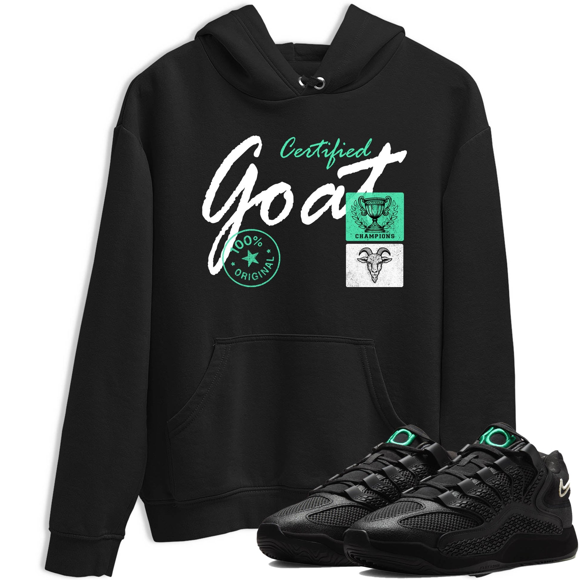 Sneaker Threads – Sneaker Tees To Match Nike KD 18 Black Label – Certified Goat Graphic Tee Black 1. Perfect for Jordan releases 2025 colorways. Perfect for Kevin Durant basketball sneaker releases and all-black performance colorways for 2025 hoopers. 
