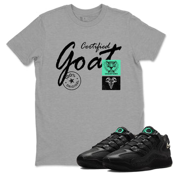 Sneaker Threads – Sneaker Tees To Match Nike KD 18 Black Label – Certified Goat Graphic Tee Heather Grey 1. Perfect for Jordan releases 2025 colorways. Perfect for Kevin Durant basketball sneaker releases and all-black performance colorways for 2025 hoopers. 