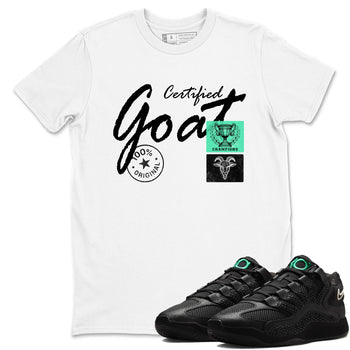 Sneaker Threads – Sneaker Tees To Match Nike KD 18 Black Label – Certified Goat Graphic Tee White 1. Perfect for Jordan releases 2025 colorways. Perfect for Kevin Durant basketball sneaker releases and all-black performance colorways for 2025 hoopers. 