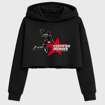 Sneaker match tees – Sneaker Tees To Match Air Jordan 1 Flight Club Shoes – Certified Member Crop T-Shirt Black 2