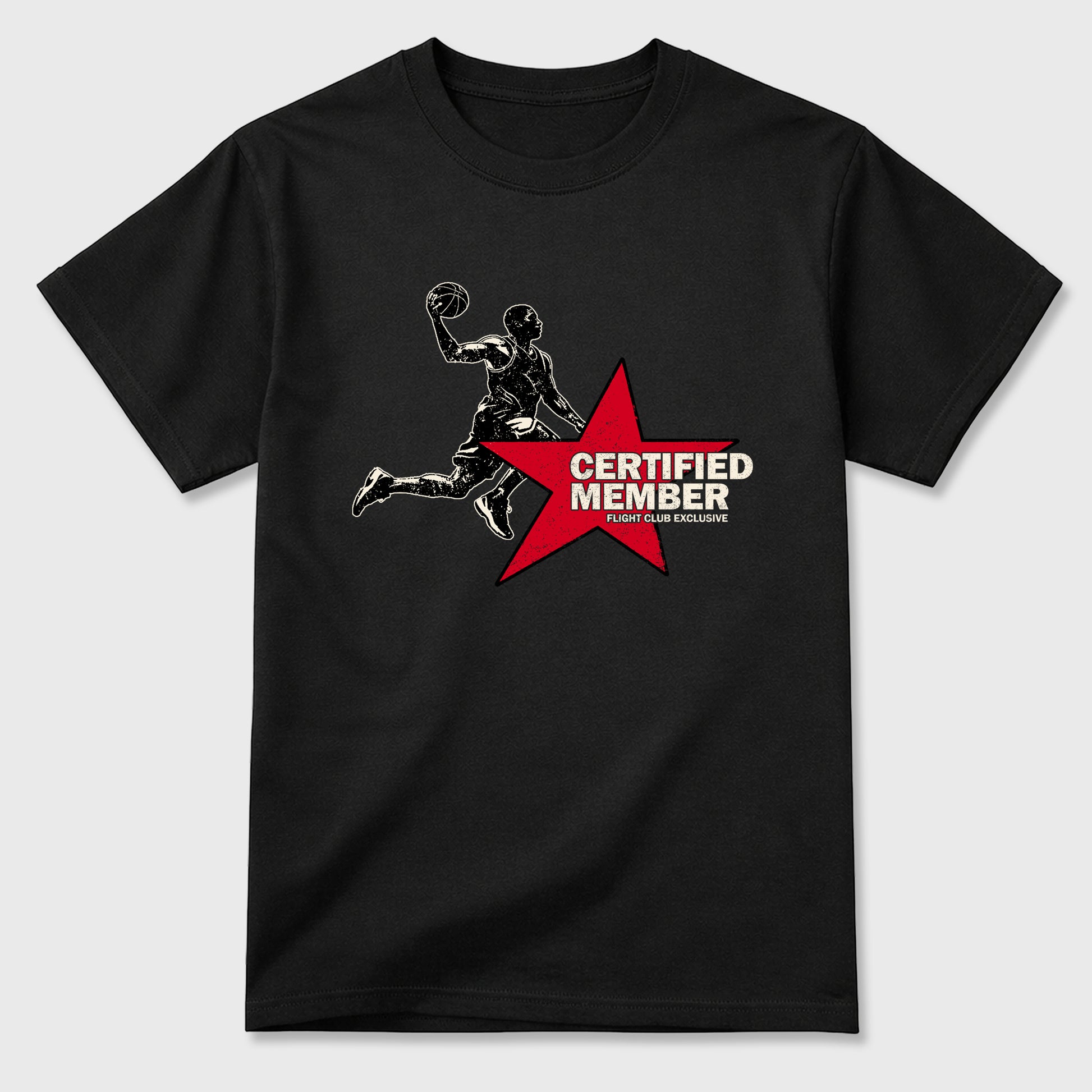 Sneaker match tees – Sneaker Tees To Match Air Jordan 1 Flight Club Shoes – Certified Member Tee Black 2