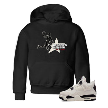 Sneaker match tees – Sneaker Tees To Match Air Jordan 4 Flight Club Shoes – Certified Member Kids T-Shirt Black 1