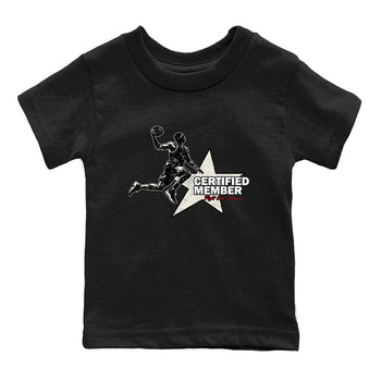 Sneaker match tees – Sneaker Tees To Match Air Jordan 4 Flight Club Shoes – Certified Member Kids T-Shirt Black 2