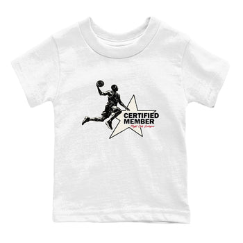 Sneaker match tees – Sneaker Tees To Match Air Jordan 4 Flight Club Shoes – Certified Member Kids T-Shirt White 2