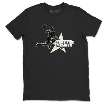 Sneaker match tees – Sneaker Tees To Match Air Jordan 4 Flight Club Shoes – Certified Member Tee Black 2