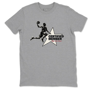 Sneaker match tees – Sneaker Tees To Match Air Jordan 4 Flight Club Shoes – Certified Member Tee Heather Grey 2