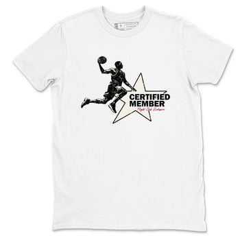 Sneaker match tees – Sneaker Tees To Match Air Jordan 4 Flight Club Shoes – Certified Member Tee White 2