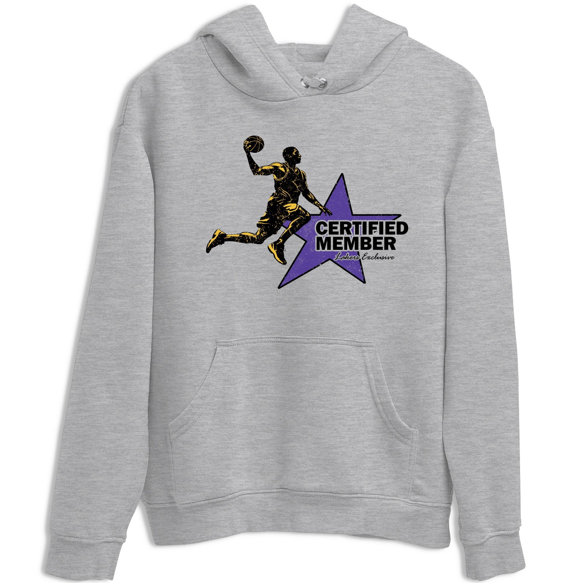 Sneaker match tees – Sneaker Tees To Match Air Jordan 4 Lakeshow Shoes – Certified Member Tee Heather Grey 2