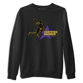 Sneaker match tees – Sneaker Tees To Match Air Jordan 4 Lakeshow Shoes – Certified Member Tee Black 2