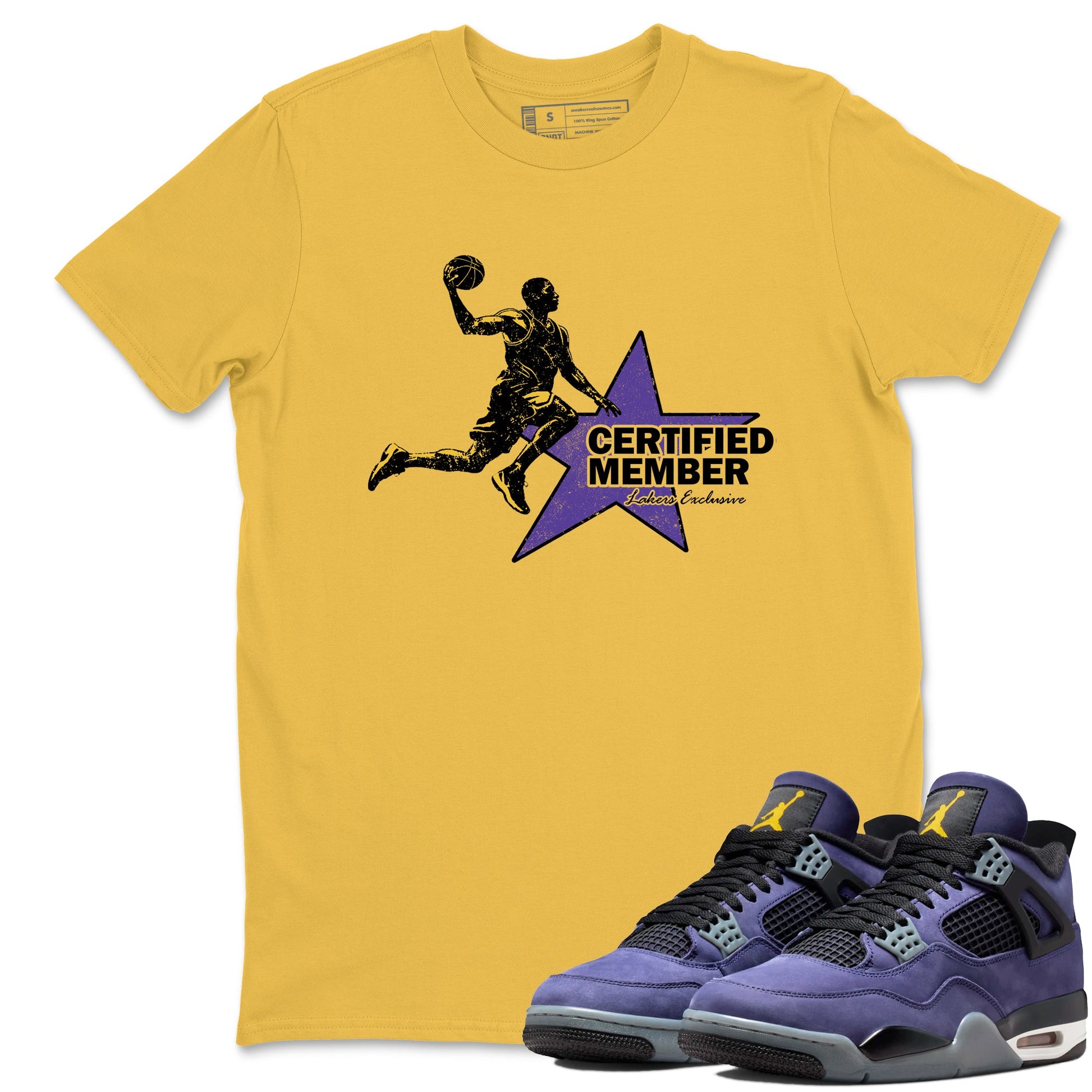 Sneaker match tees – Sneaker Tees To Match Air Jordan 4 Lakeshow Shoes – Certified Member Tee Daisy 1