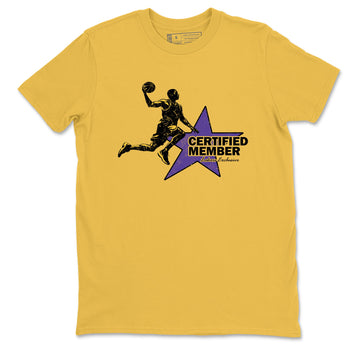 Sneaker match tees – Sneaker Tees To Match Air Jordan 4 Lakeshow Shoes – Certified Member Tee Daisy 2