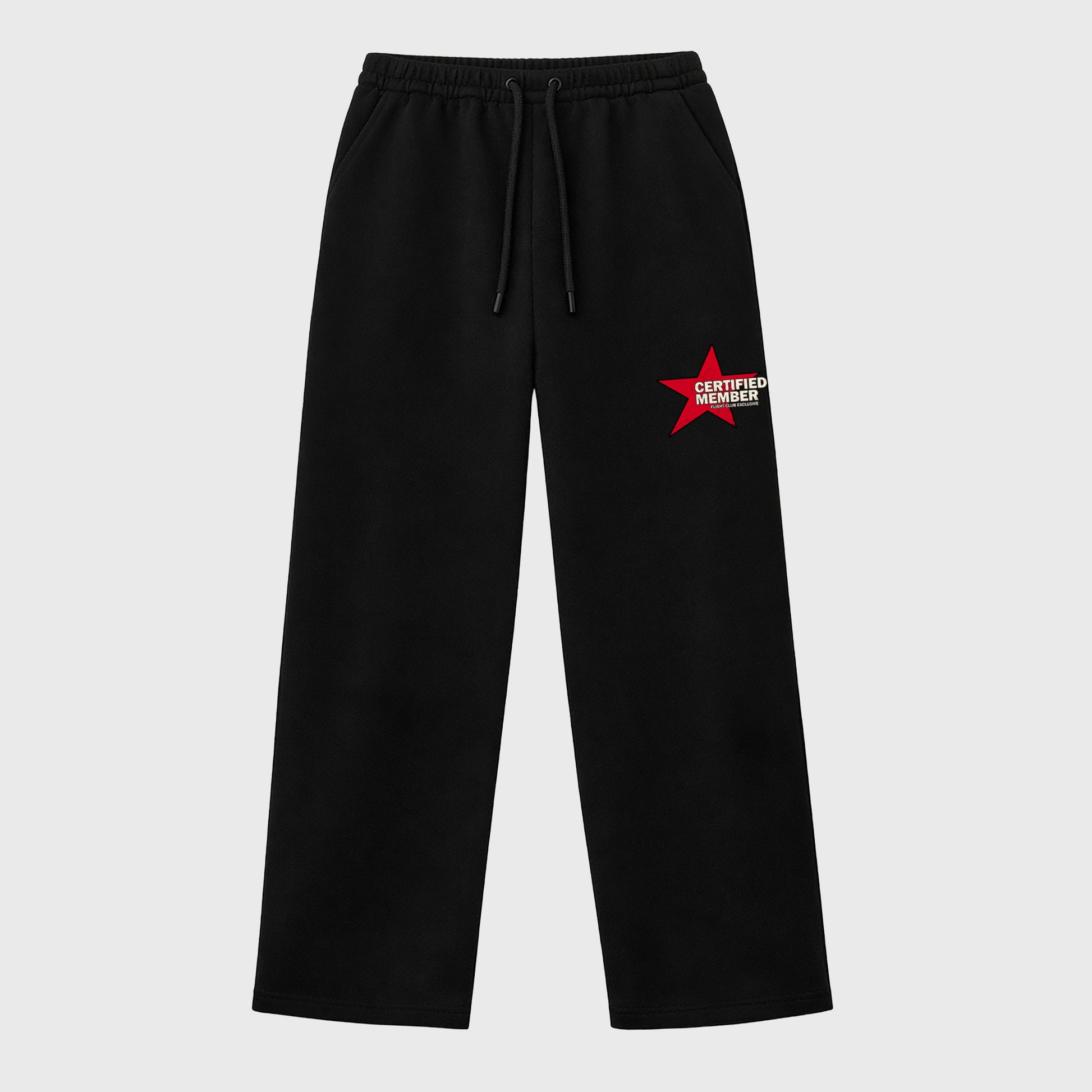 Unisex graphic sweatpants wide – Sneaker Tees To Match Air Jordan 1 Flight Club Shoes – Certified Members Only sweatpants Black 1