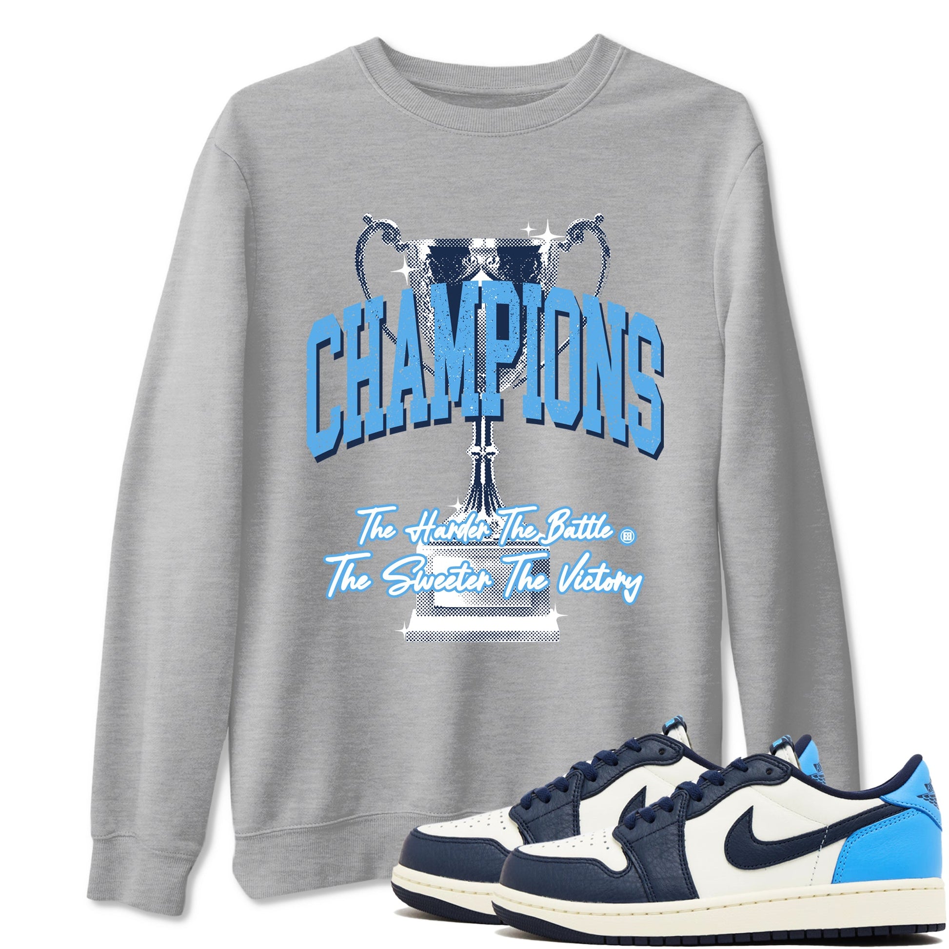 1s Obsidian shirts to match jordans Champions Trophy sneaker match tees Air Jordan 1 Low OG Obsidian match shoes to clothes SNRT Sneaker Tees unisex cotton Heather Grey 1 shirts