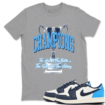 1s Obsidian shirts to match jordans Champions Trophy sneaker match tees Air Jordan 1 Low OG Obsidian match shoes to clothes SNRT Sneaker Tees unisex cotton Heather Grey 1 shirts