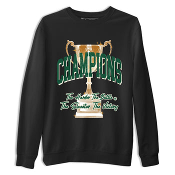 Sneaker Threads – Sneaker Tees To Match Air Jordan 1 Pro Green – Champions Trophy Graphic Tee Black 2. Perfect for Jordan releases 2025 colorways.