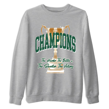 Sneaker Threads – Sneaker Tees To Match Air Jordan 1 Pro Green – Champions Trophy Graphic Tee Heather Grey 2. Perfect for Jordan releases 2025 colorways.
