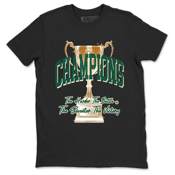 Sneaker Threads – Sneaker Tees To Match Air Jordan 1 Pro Green – Champions Trophy Graphic Tee Black 2. Perfect for Jordan releases 2025 colorways.