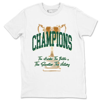 Sneaker Threads – Sneaker Tees To Match Air Jordan 1 Pro Green – Champions Trophy Graphic Tee White 2. Perfect for Jordan releases 2025 colorways.
