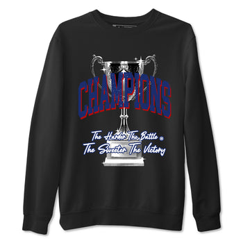 1s Rare Air shirts to match jordans Champions Trophy sneaker match tees Air Jordan 1 High OG Rare Air Deep Royal Blue match shoes to clothes SNRT Sneaker Tees unisex cotton Black 2 shirts