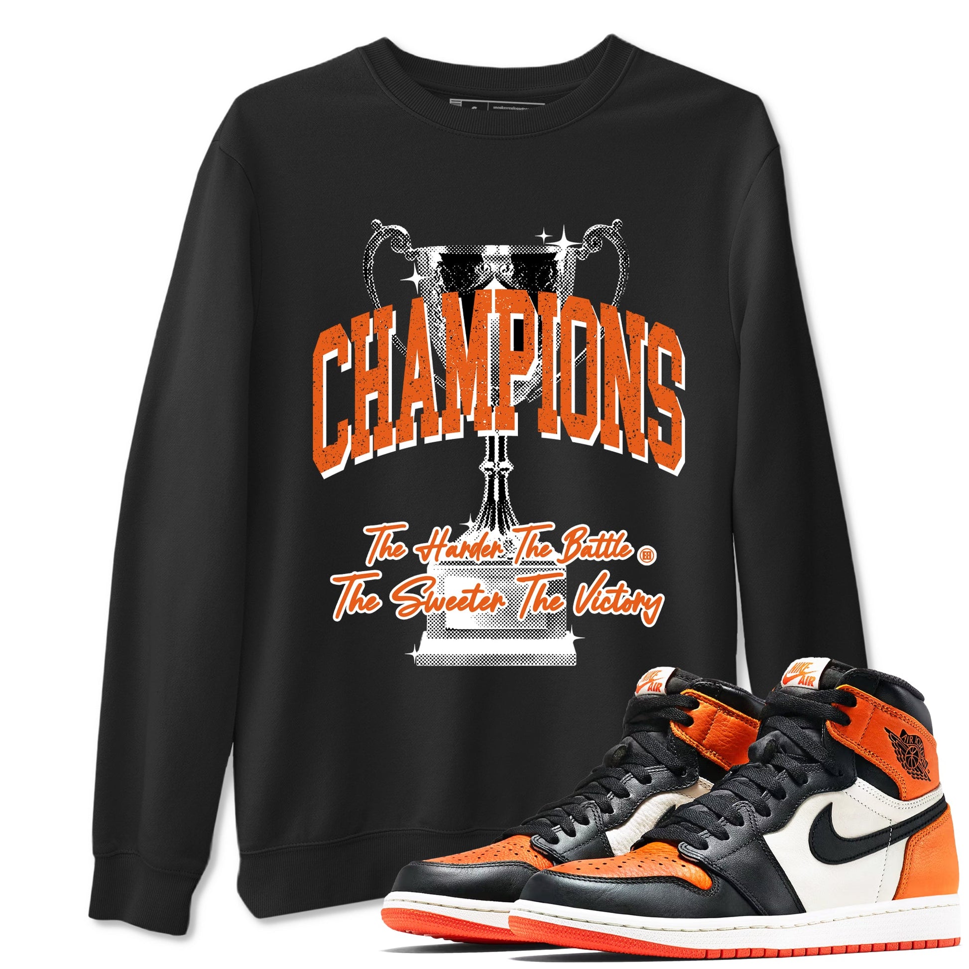 1s Shattered Backboard shirts to match jordans Champions Trophy sneaker match tees Air Jordan 1 Retro High OG Shattered Backboard match shoes to clothes SNRT Sneaker Tees unisex cotton Black 1 shirts