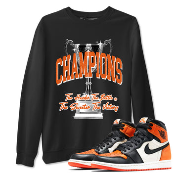 1s Shattered Backboard shirts to match jordans Champions Trophy sneaker match tees Air Jordan 1 Retro High OG Shattered Backboard match shoes to clothes SNRT Sneaker Tees unisex cotton Black 1 shirts