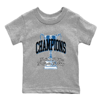 Sneaker match tees – Sneaker Tees To Match Air Jordan 1 Travis Scott Fragment Shoes – Champions Trophy Kids T-Shirt Heather Grey 2