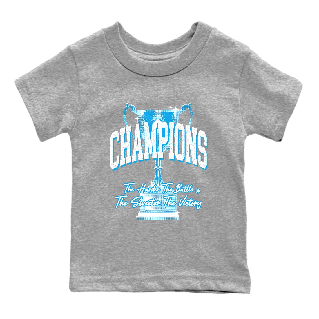 1s High OG UNC Reimagined shirts to match jordans Champions Trophy graphic tees Air Jordan 1 UNC Reimagined match shoes to clothes SNRT Sneaker Tees Youth Baby Heather Grey 2 tee