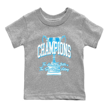 1s High OG UNC Reimagined shirts to match jordans Champions Trophy graphic tees Air Jordan 1 UNC Reimagined match shoes to clothes SNRT Sneaker Tees Youth Baby Heather Grey 2 tee