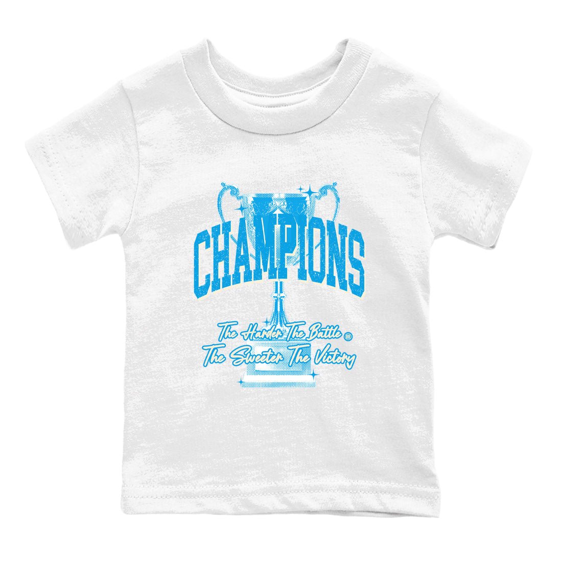 1s High OG UNC Reimagined shirts to match jordans Champions Trophy graphic tees Air Jordan 1 UNC Reimagined match shoes to clothes SNRT Sneaker Tees Youth Baby White 2 tee