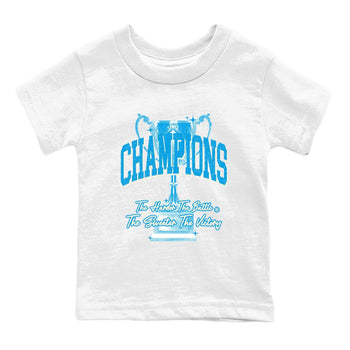1s High OG UNC Reimagined shirts to match jordans Champions Trophy graphic tees Air Jordan 1 UNC Reimagined match shoes to clothes SNRT Sneaker Tees Youth Baby White 2 tee