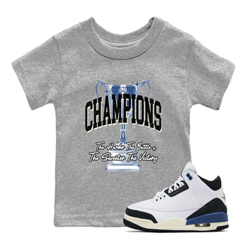 3s For The Love to match jordans Champions Trophy sneaker match tees A Ma Maniere For The Love match shoes to clothes SNRT Sneaker Tees Youth Baby Heather Grey 1 tee